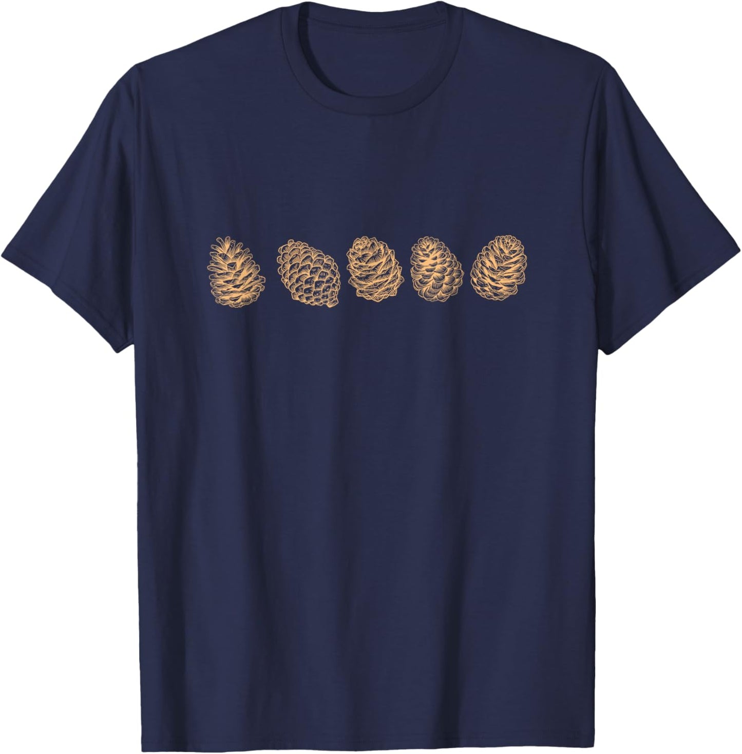 Pine cones T-Shirt - T-Shirt | Navy