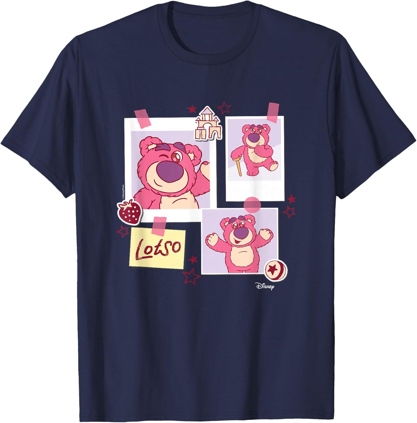Toy Story - Lotso Grid T-Shirt - T-Shirt | Navy