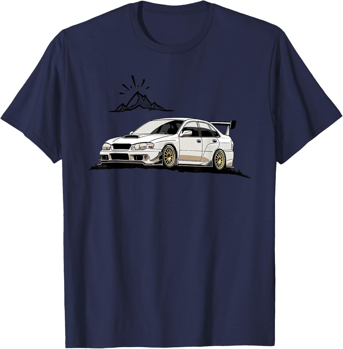 JDM Rally Racer Japanese Modified Race Car T-Shirt - T-Shirt | Navy