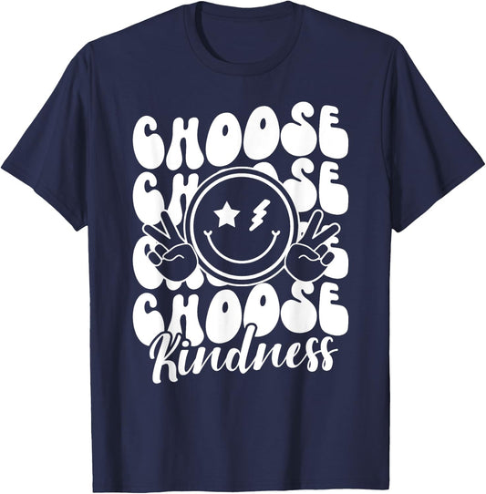 Kindness Matters Anti-Bullying Choose Kind Unity Day Be Kind T-Shirt - T-Shirt | Navy