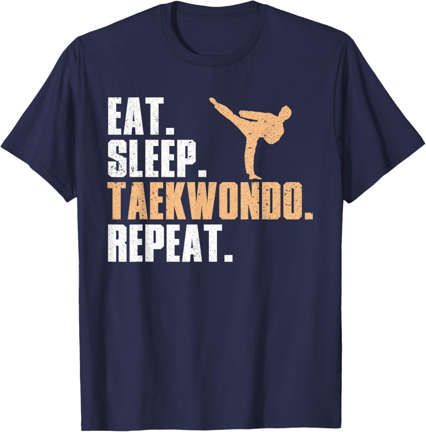 Funny Taekwondo Design For Boys Girls Tae Kwon Do Fighters T-Shirt - T-Shirt | Navy
