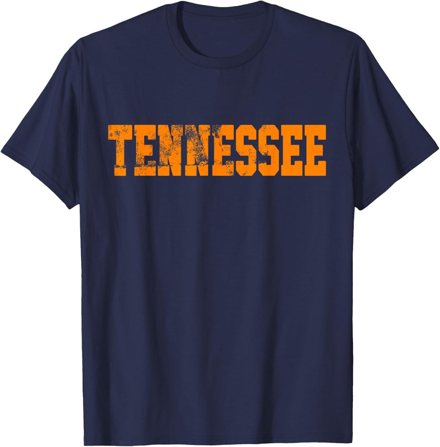 Vintage Tennessee Men Tennessee Women Retro Orange T-Shirt - T-Shirt | Navy