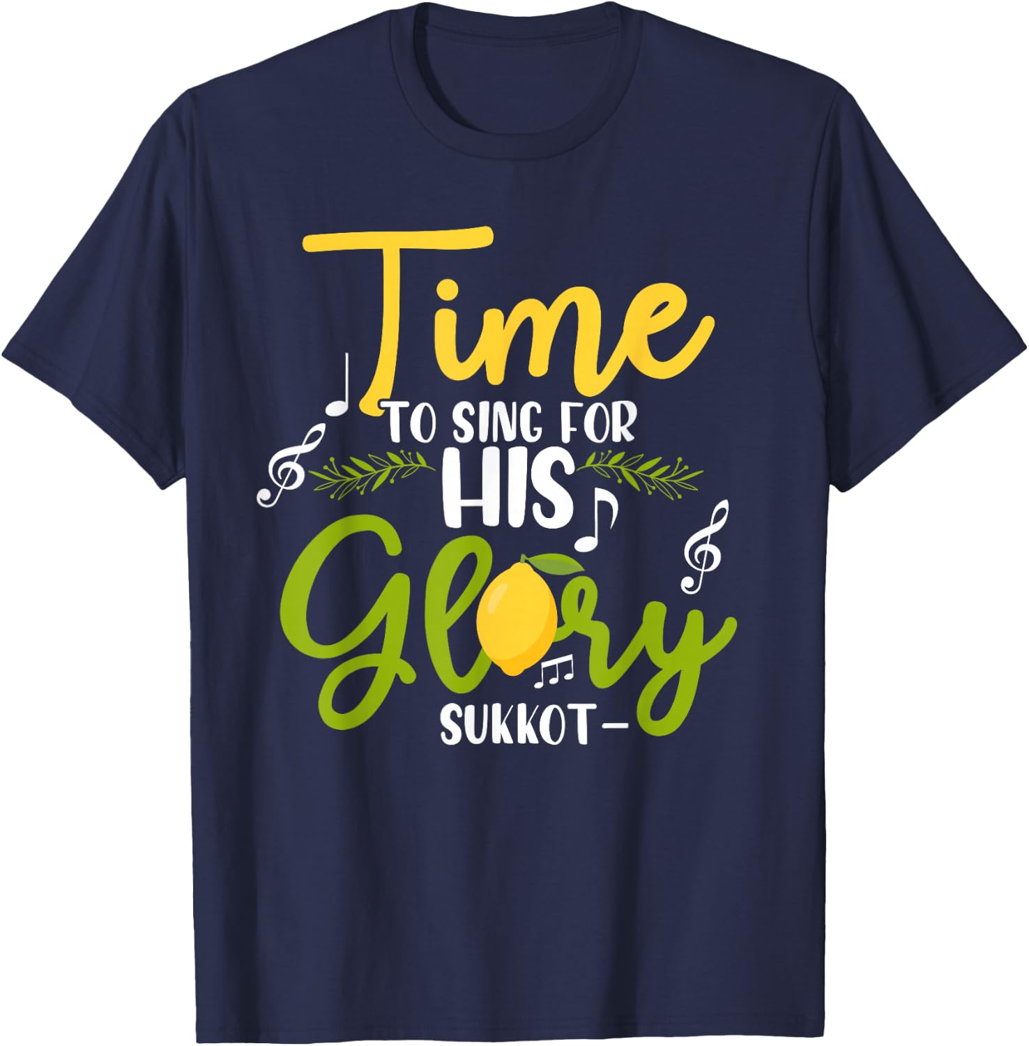 Feast of Tabernacles Biblical Religious Sukkot T-Shirt - T-Shirt | Navy