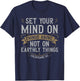 Set Your Mind on Things Above Christian Bible Verse Jesus T-Shirt - T-Shirt | Navy