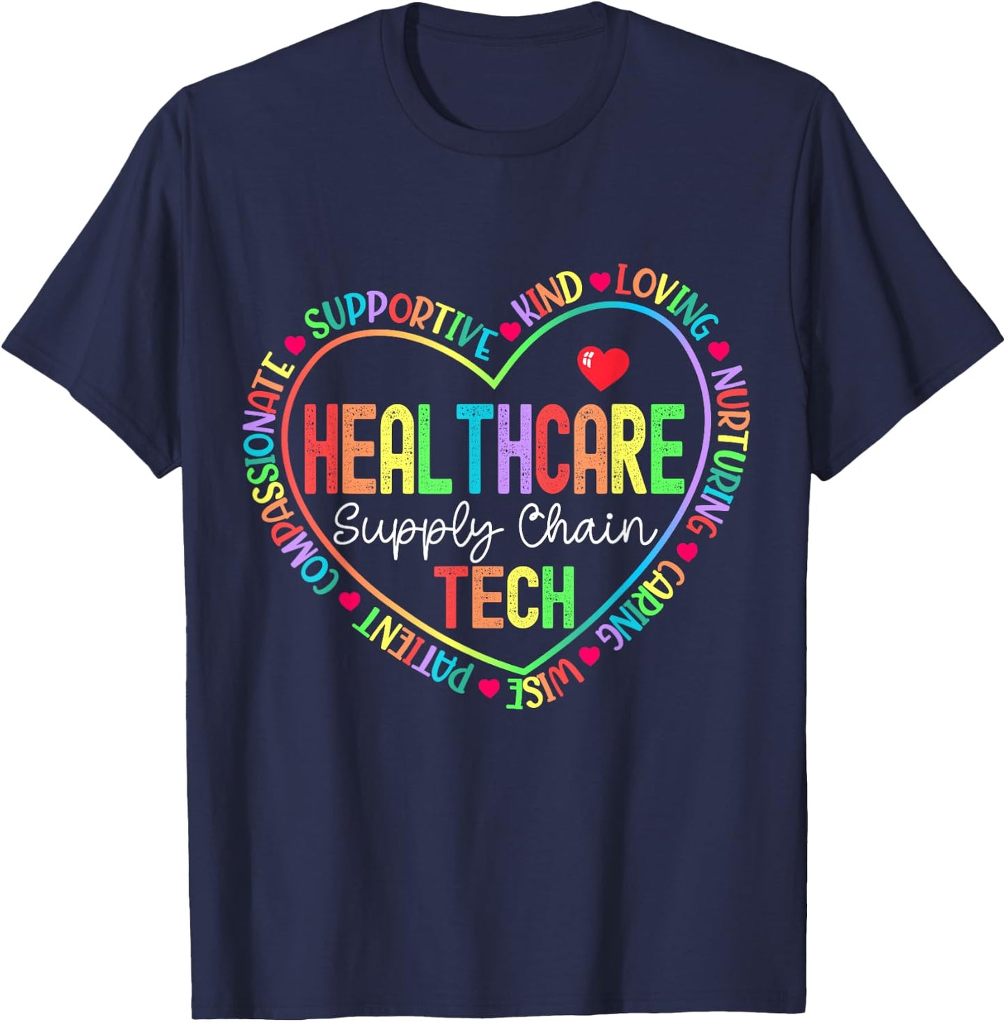 Healthcare Supply Chain Tech Technologist Technician T-Shirt - T-Shirt | Navy