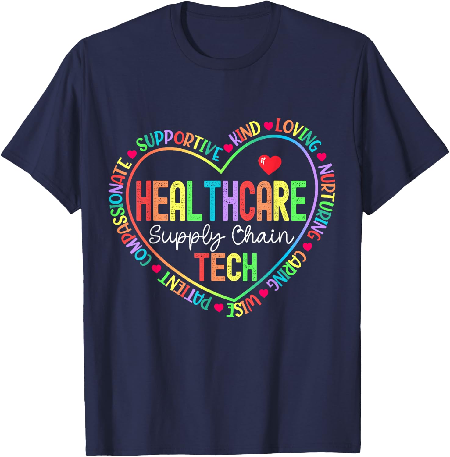 Healthcare Supply Chain Tech Technologist Technician T-Shirt - T-Shirt | Navy