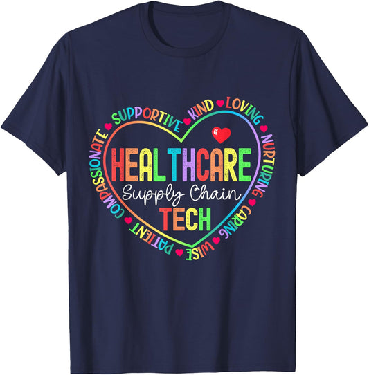 Healthcare Supply Chain Tech Technologist Technician T-Shirt - T-Shirt | Navy