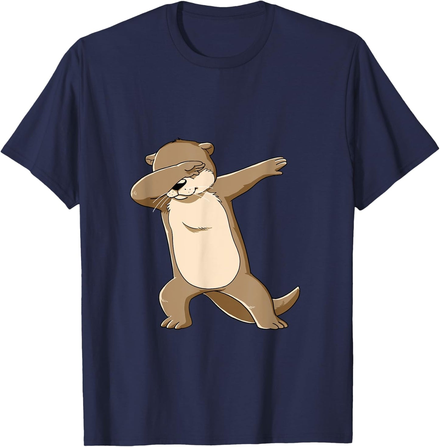 Cute Sea Otter Dancing Kids Women T-Shirt - T-Shirt | Navy