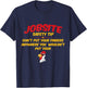 Jobsite Safety Tip Don't Put Your Fingers Funny Cock Design T-Shirt - T-Shirt | Navy