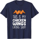 Chicken Wings Outfit - Funny Food Lover Chicken Wings T-Shirt - T-Shirt | Navy