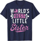 Worlds best Little Sister T-Shirt - T-Shirt | Navy