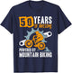 50th Birthday 50 Years of Awesome Mountain Biking MTB 1973 T-Shirt - T-Shirt | Navy