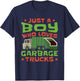 Trash Trucks Kids Garbage Truck Toddler T-Shirt - T-Shirt | Navy