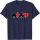 Poker Player Poker Cards Vintage Poker T-Shirt - T-Shirt | Navy