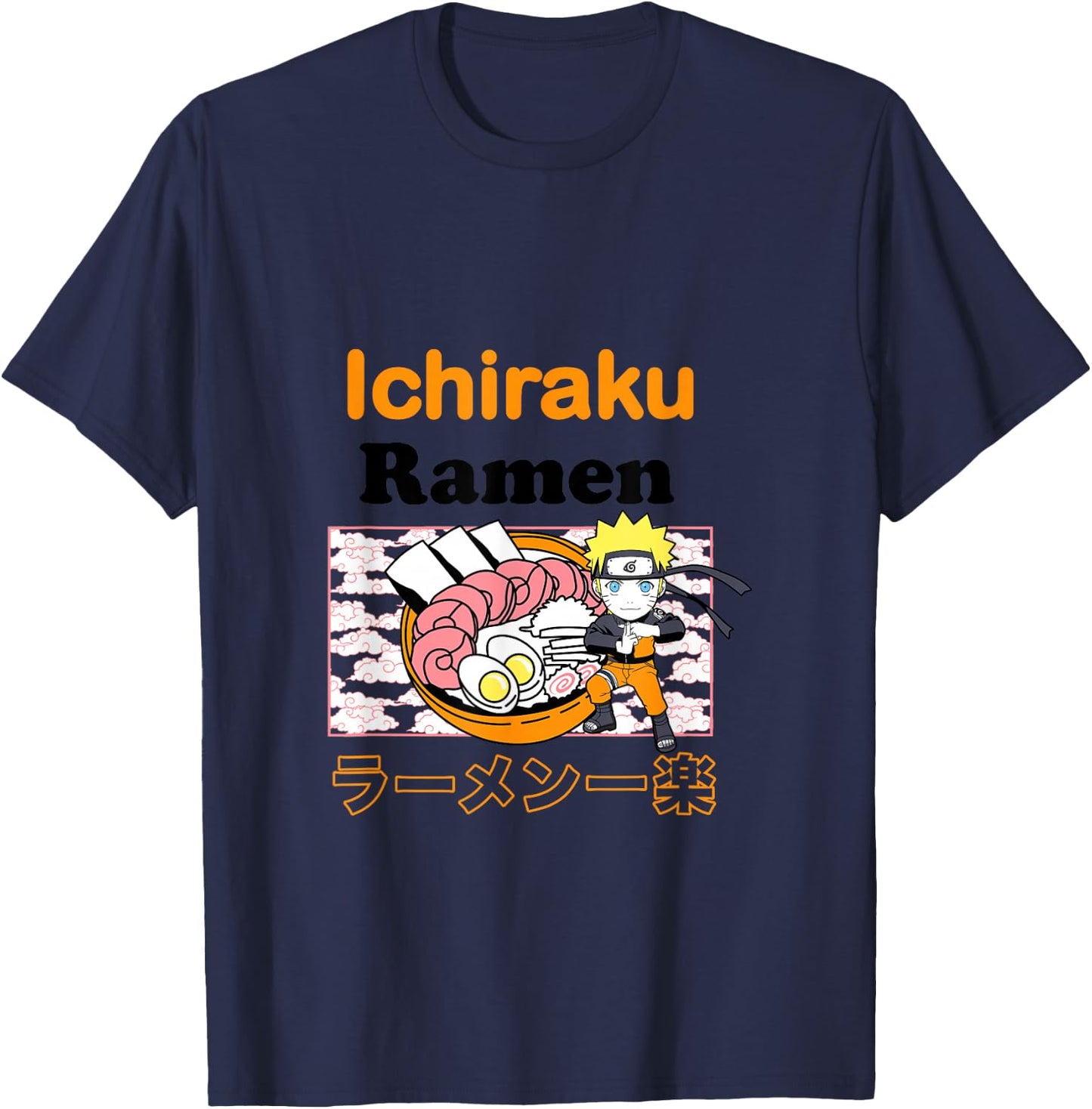 Naruto Shippuden Ichiraku Ramen Classic T-Shirt - T-Shirt | Navy