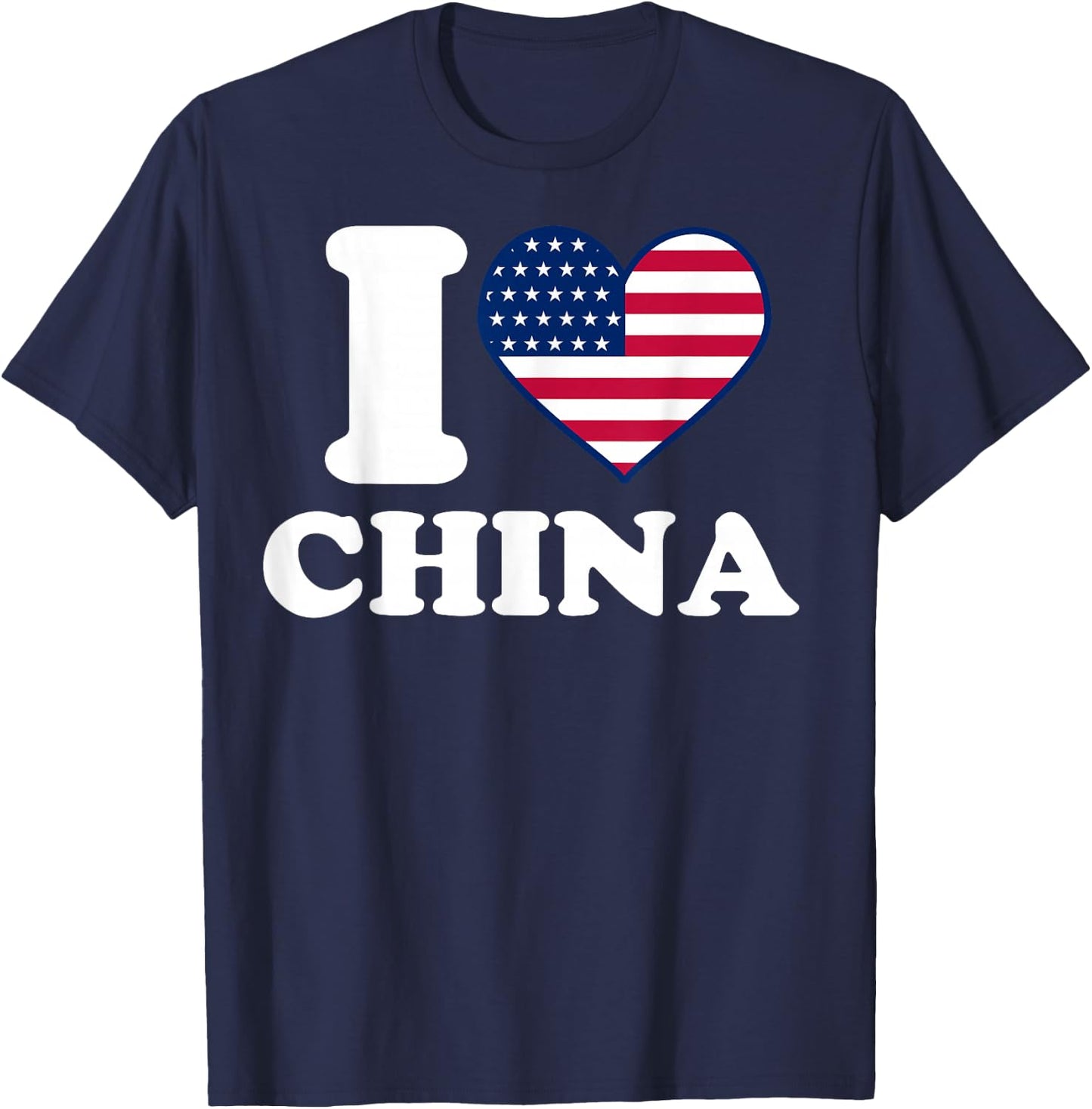 I love China I heart China T-Shirt - T-Shirt | Navy