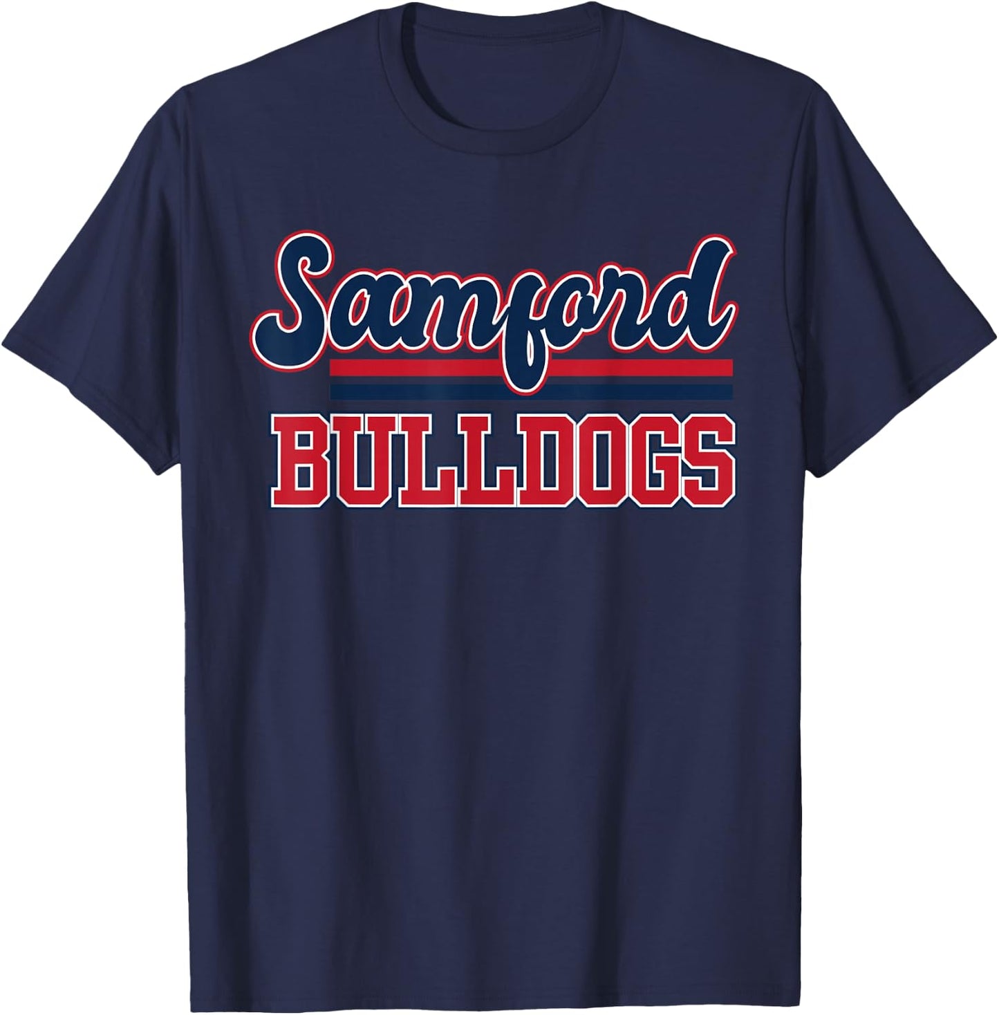 Samford Bulldogs | Official NCAA University Merch NCAFSAM01 T-Shirt - T-Shirt | Navy