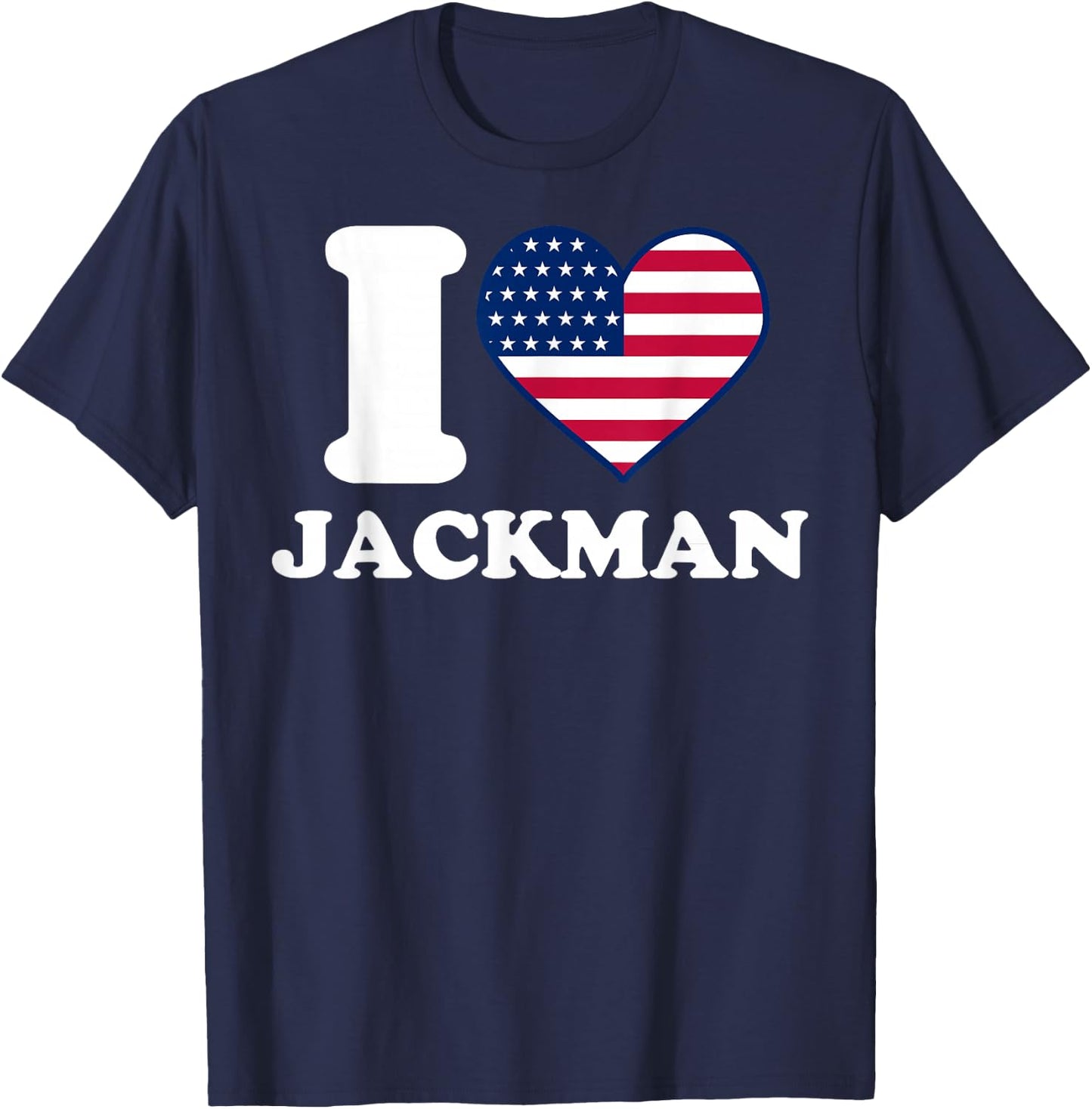 I love Jackman I heart Jackman T-Shirt - T-Shirt | Navy
