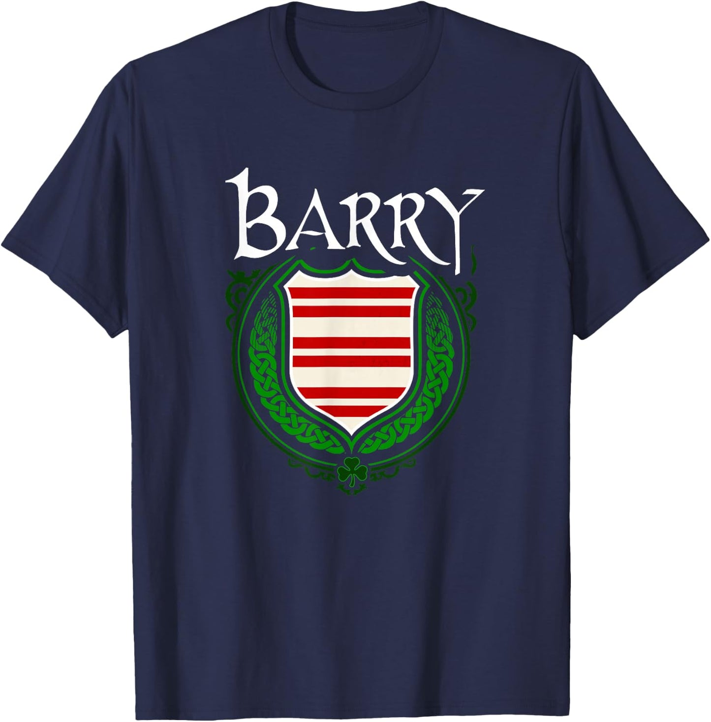 Barry Surname Irish Clan Tartan Badge Ireland T-Shirt - T-Shirt | Navy