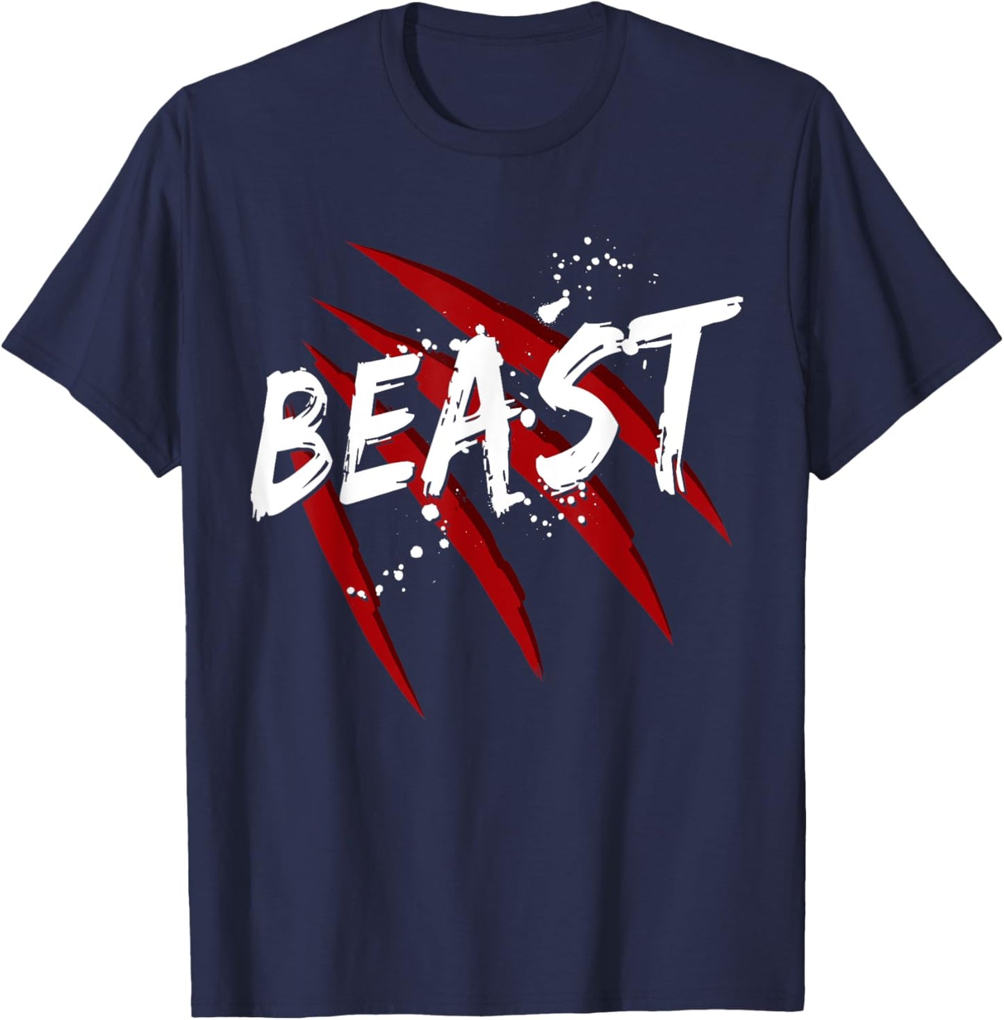 Gym Workout Training Beast Fitness Weight Loss Exercise T-Shirt - T-Shirt | Navy