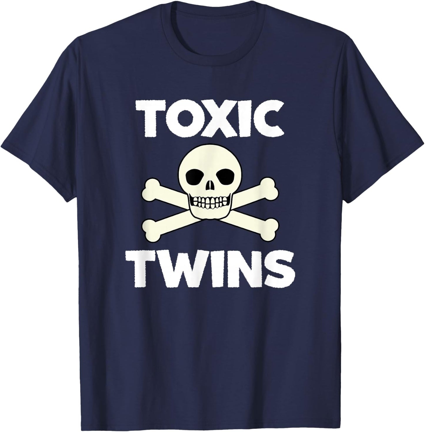 Cool Toxic Twins Fun Retro Classic Meme T-Shirt - T-Shirt | Navy