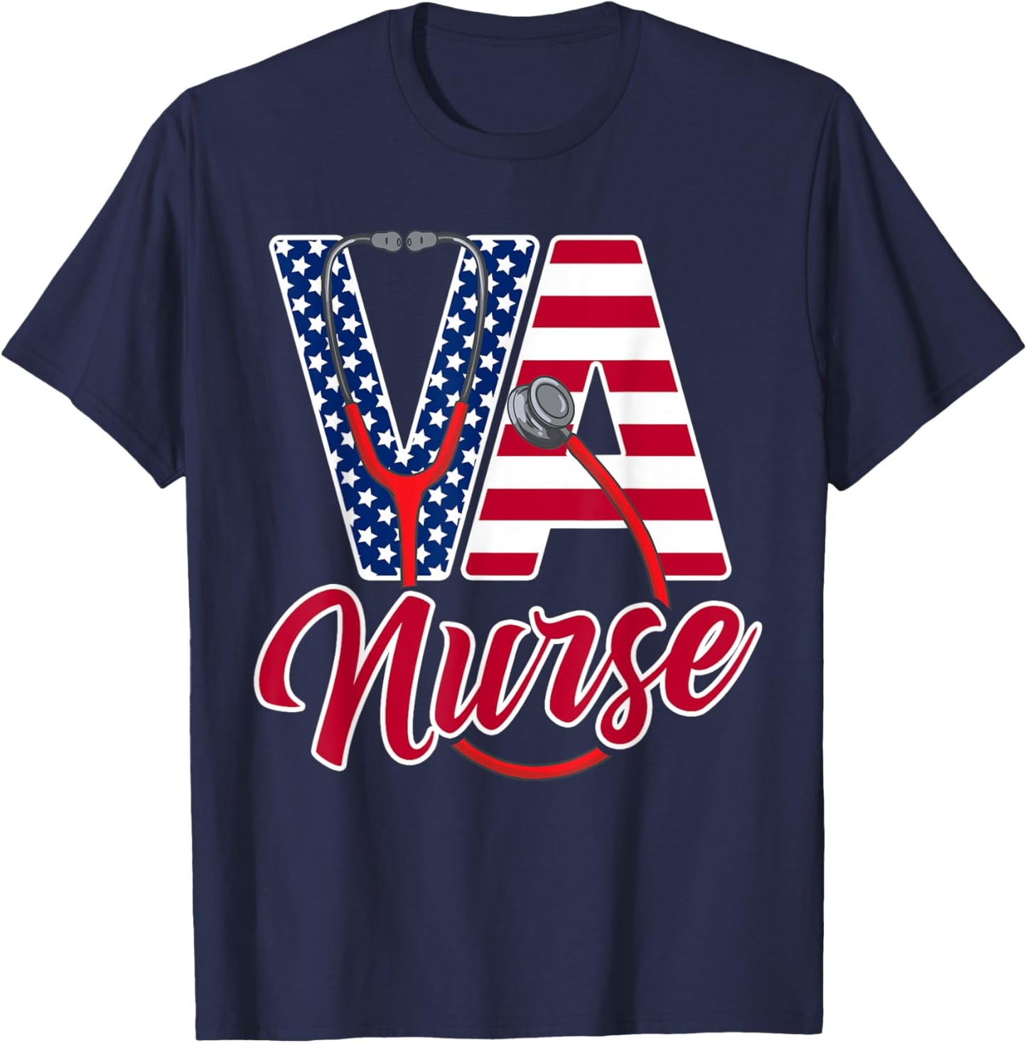 VA Nurse Apparel - VA Nurse Squad T-Shirt - T-Shirt | Navy