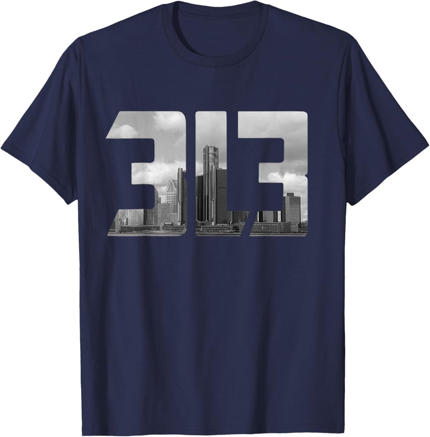 Detroit 313 T-Shirt - T-Shirt | Navy