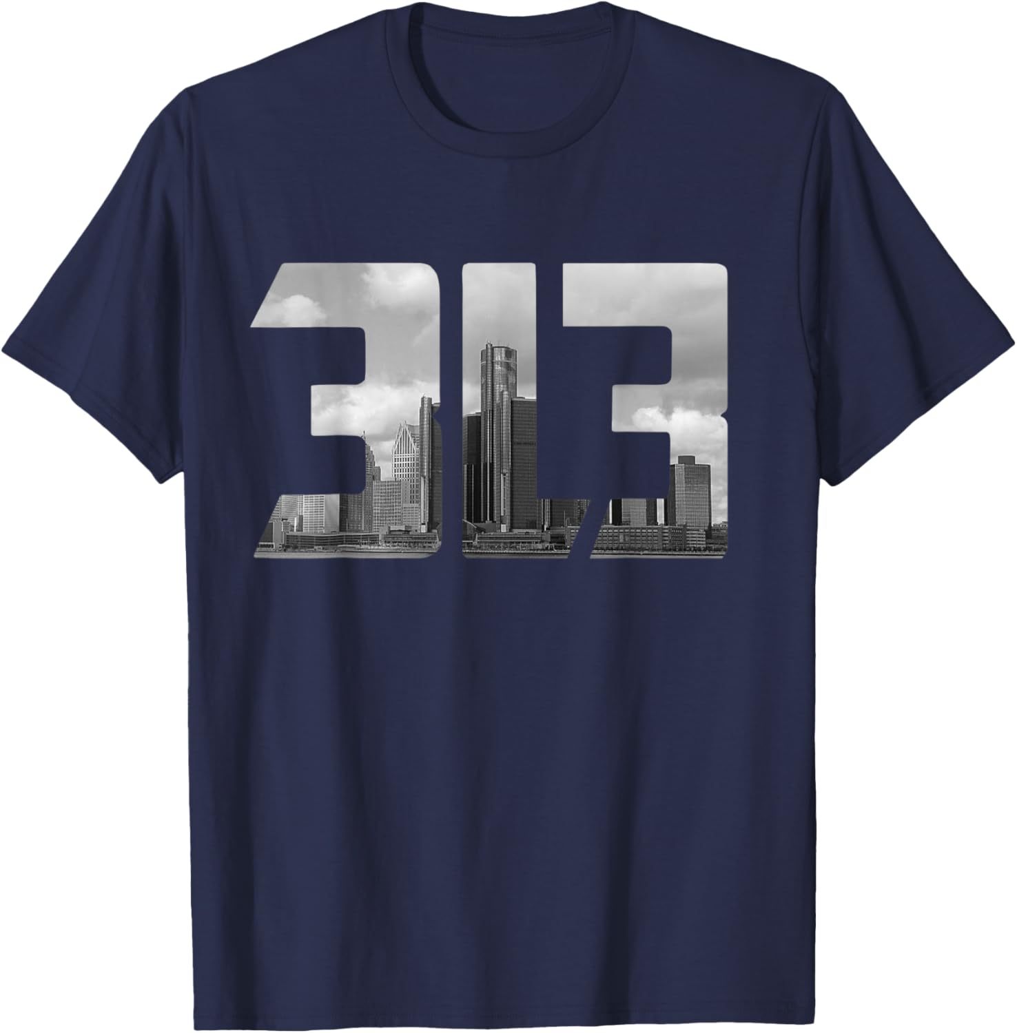 Detroit 313 T-Shirt - T-Shirt | Navy