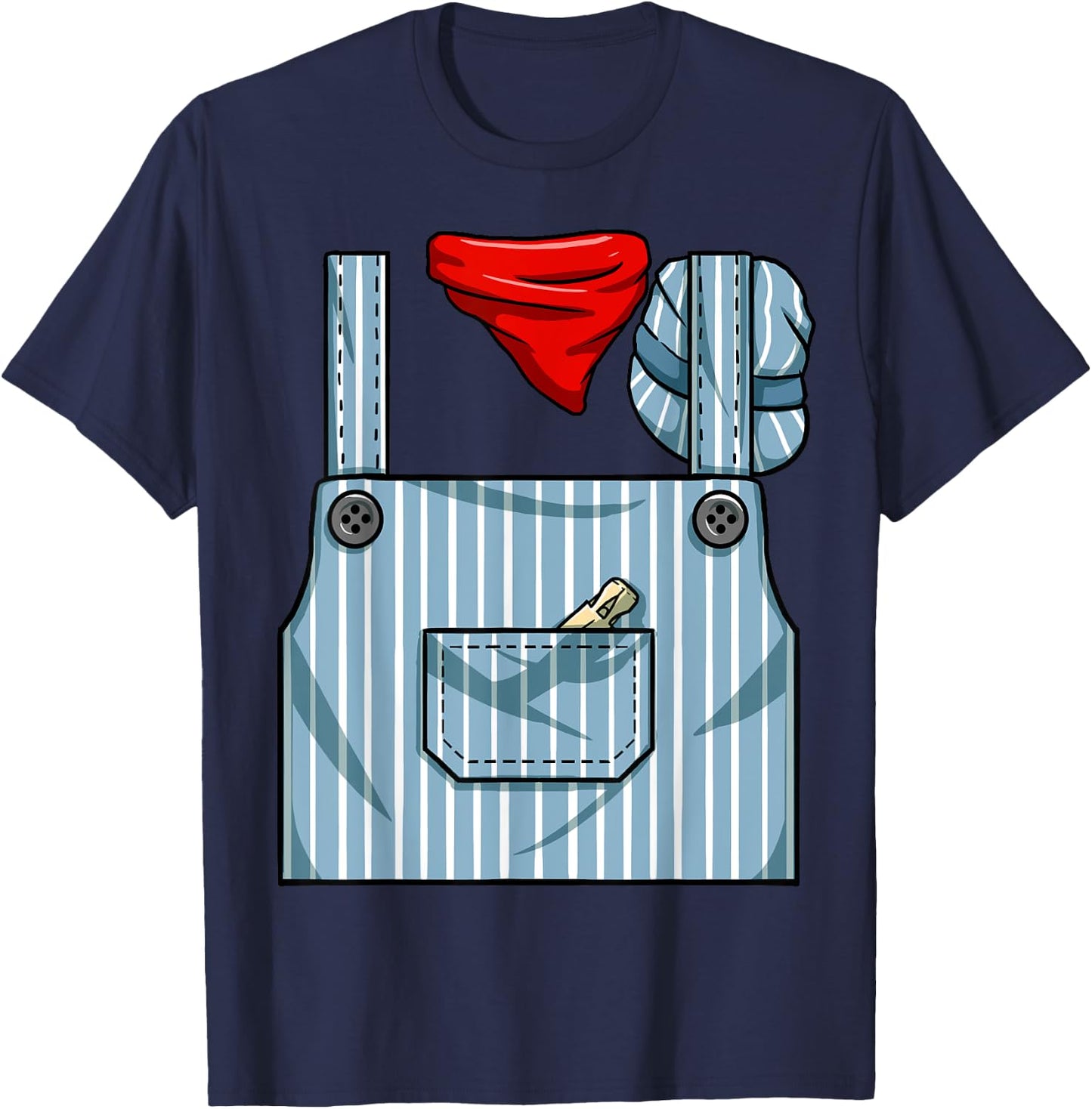 Train Engineer Conductor Costume Halloween Train Engineer T-Shirt - T-Shirt | Navy