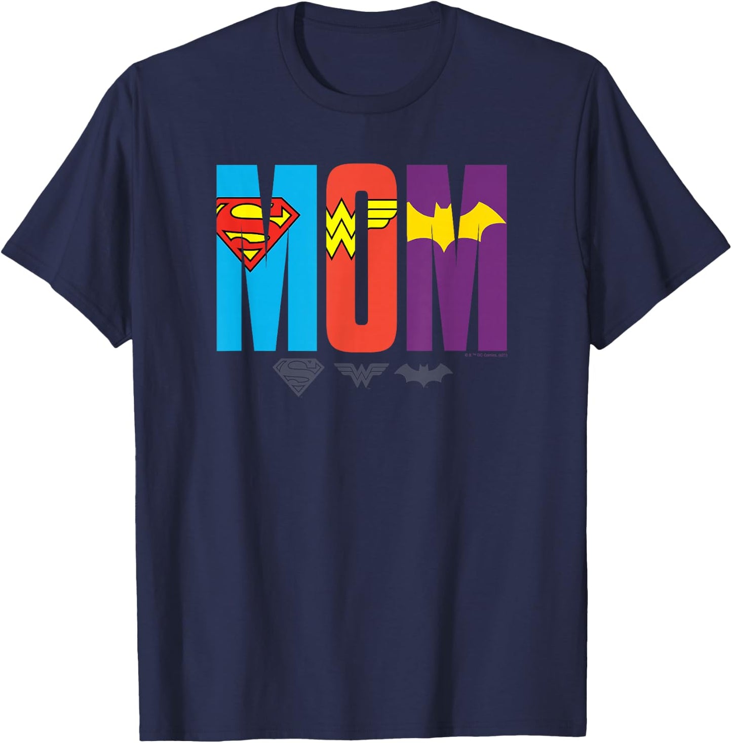 DC Comics Mother's Day Super Hero Girls Mom Logo T-Shirt - T-Shirt | Navy