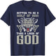 Better To Be A Wolf Of Odin Than A Lamb Of God Viking T-Shirt - T-Shirt | Navy