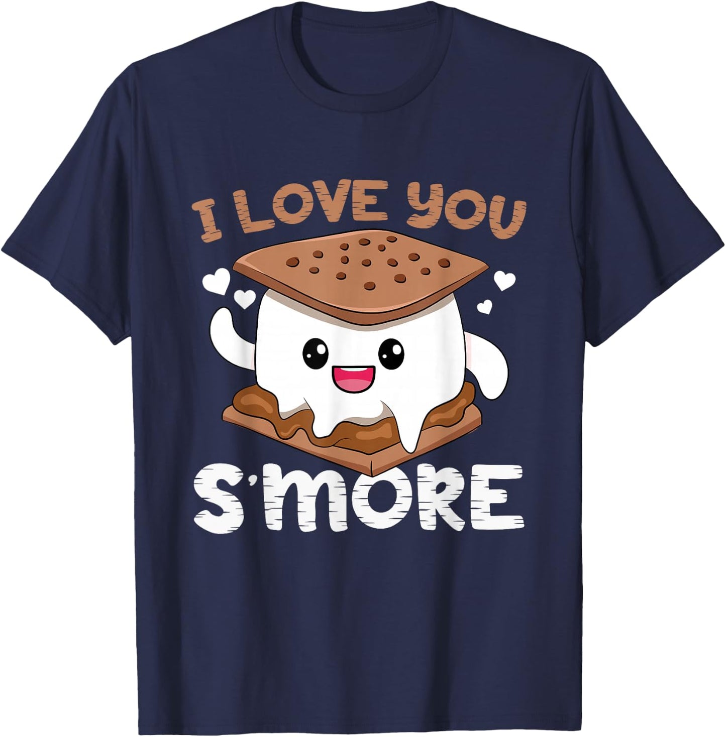 I Love You S'more Toddler Girl Camping Boy Campfire Smores T-Shirt - T-Shirt | Navy