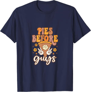 Pies before Guys T-Shirt - T-Shirt | Navy