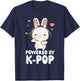 Powered By Kpop Rabbit Korean Pop Merch K-pop Merchandise T-Shirt - T-Shirt | Navy