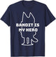 Bandit is My Hero - Funny Kid's Show Dad - Dog Gift T-Shirt - T-Shirt | Navy