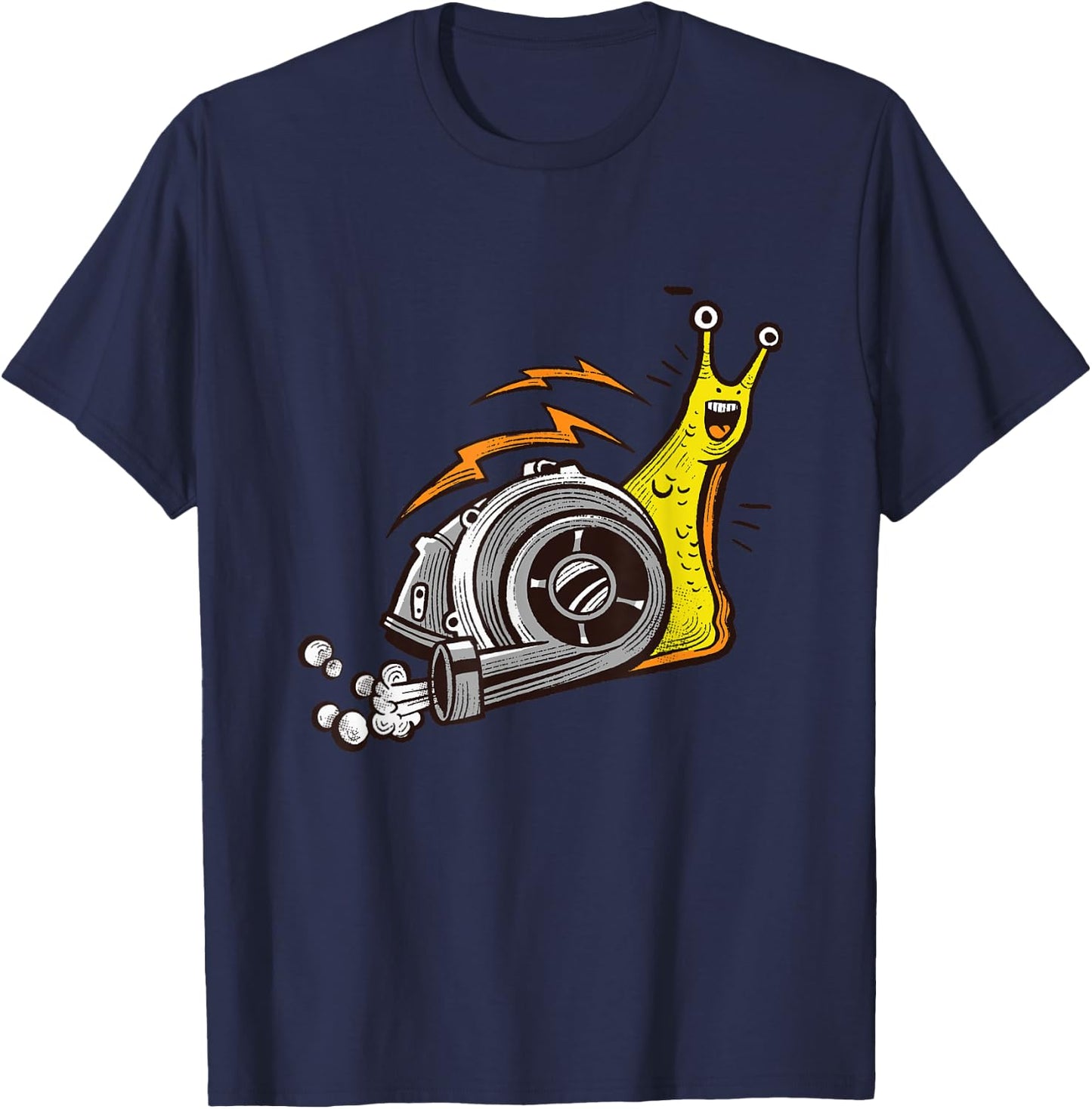 Snail Turbo Mollusk Snails Lover Gastropods Snail Shell T-Shirt - T-Shirt | Navy