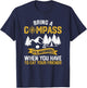 Bring A Compass It's Awkward To Eat Your Friends Camping T-Shirt - T-Shirt | Navy