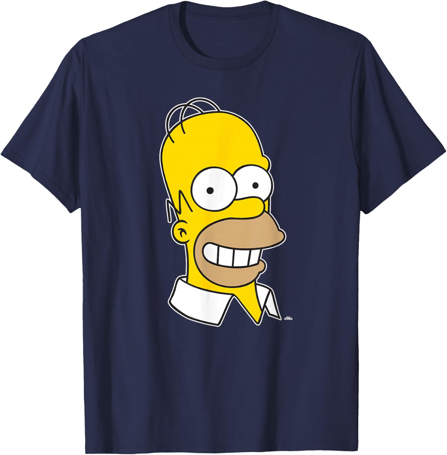 The Simpsons Homer Simpson Face T-Shirt - T-Shirt | Navy