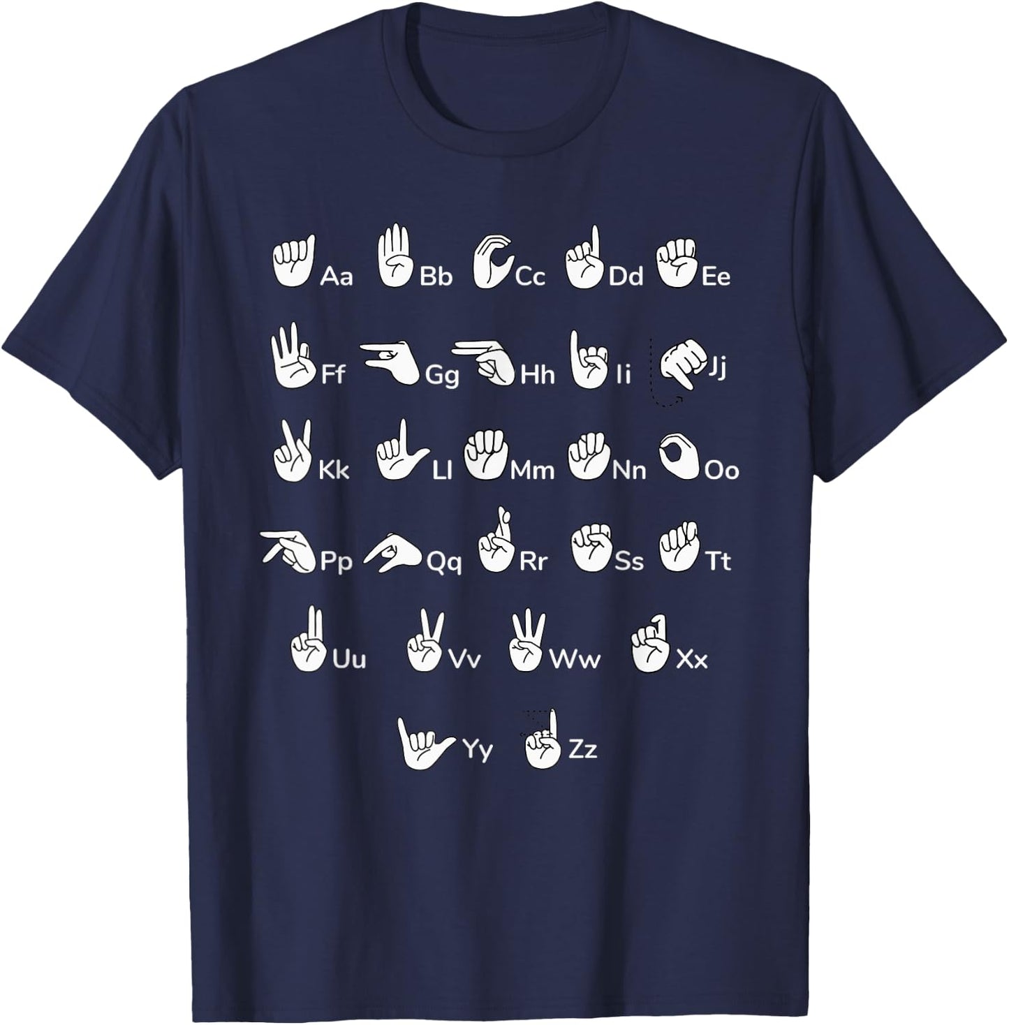 LP Speech Hand Sign Language Pathologist Funny ASL Learning T-Shirt - T-Shirt | Navy