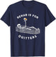 Rehab Is For Quitters Funny Halloween Skeleton Drinking Beer T-Shirt - T-Shirt | Navy