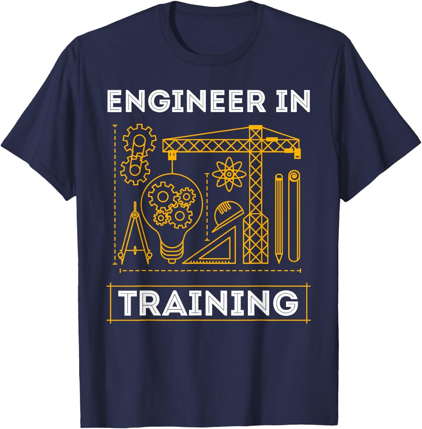 Engineer in Training Future Engineer Holding Engineering T-Shirt - T-Shirt | Navy