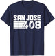 San Jose California 408 Area Code Pride Vintage T-Shirt - T-Shirt | Navy