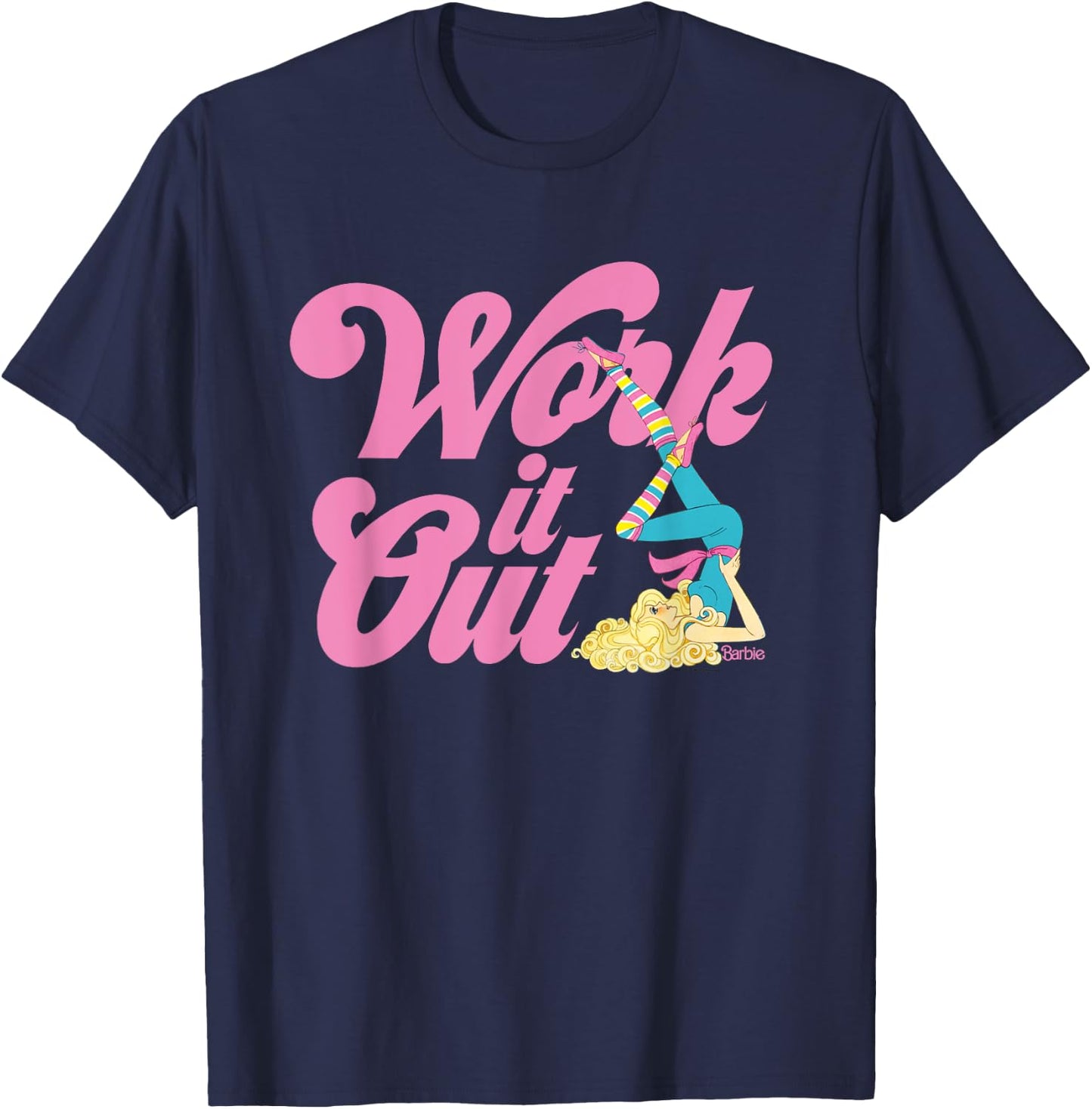 Barbie - Work It Out T-Shirt - T-Shirt | Navy