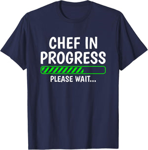 Chef In Progress Cook Sous Chef Culinary Cuisine Student T-Shirt - T-Shirt | Navy