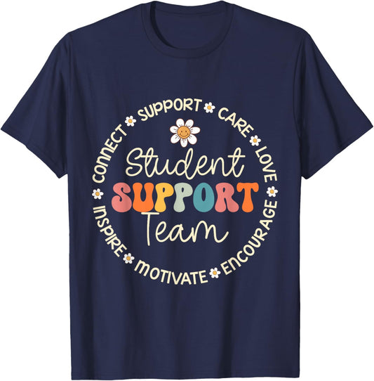Student Support Team Appreciation Week Back to School T-Shirt - T-Shirt | Navy