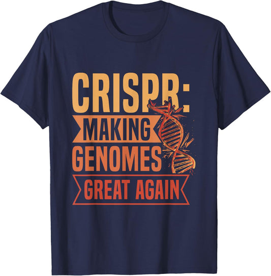 Genetic Engineering Crispr Design for a Crispr supporter T-Shirt - T-Shirt | Navy