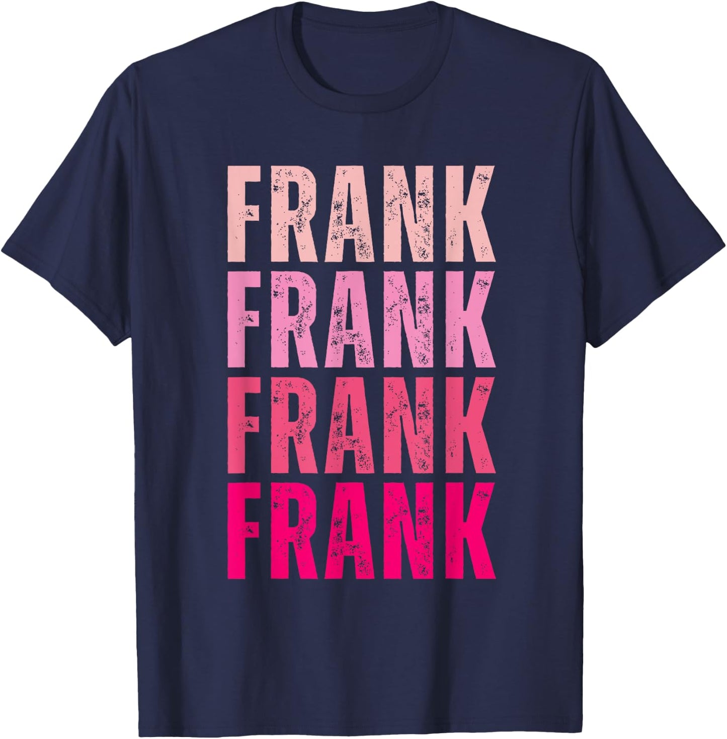 Vintage Frank First Name Boy Kids Personalized Girl 80's T-Shirt - T-Shirt | Navy