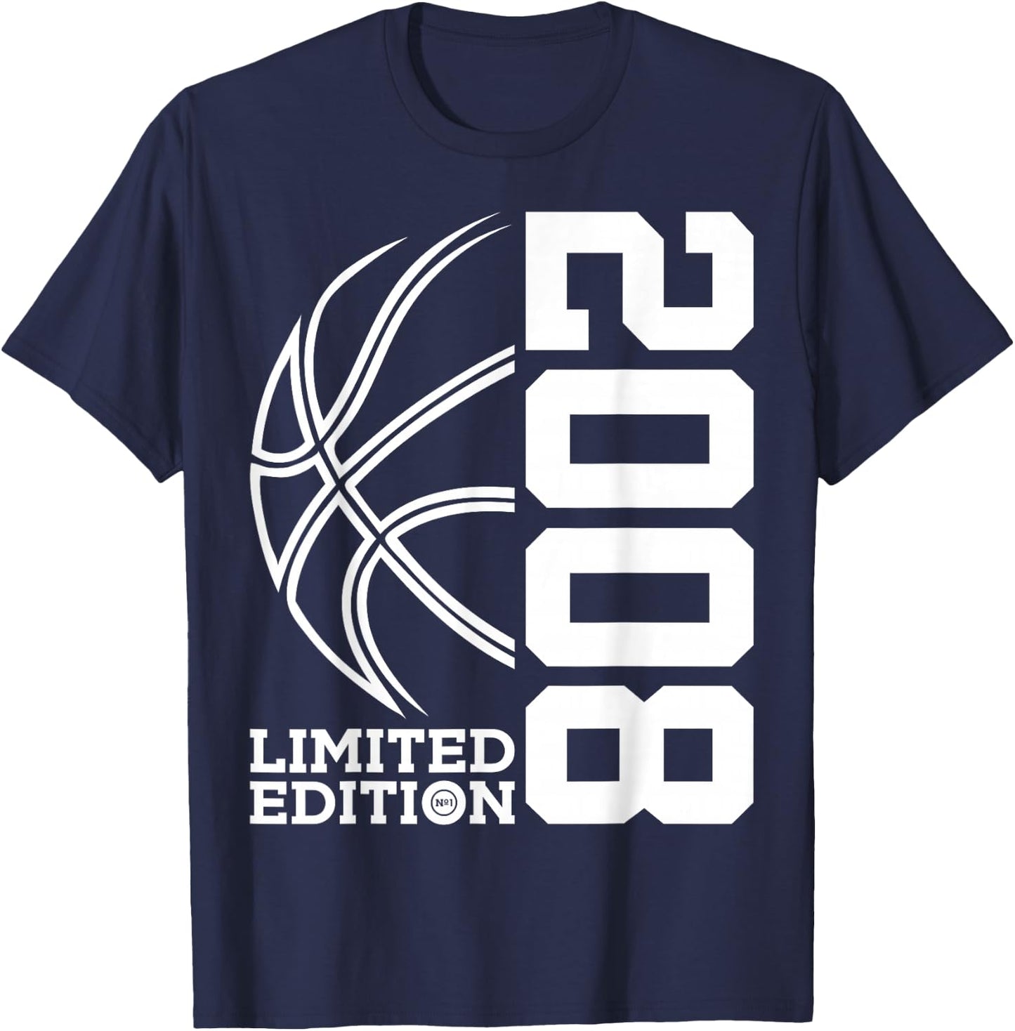 17th BIRTHDAY BASKETBALL LIMITED EDITION 2008 T-Shirt - T-Shirt | Navy