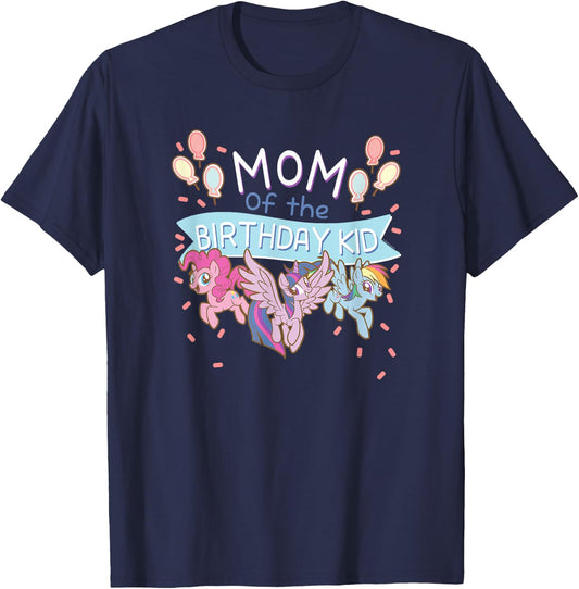 My Little Pony Birthday Mom Group Shot T-Shirt - T-Shirt | Navy
