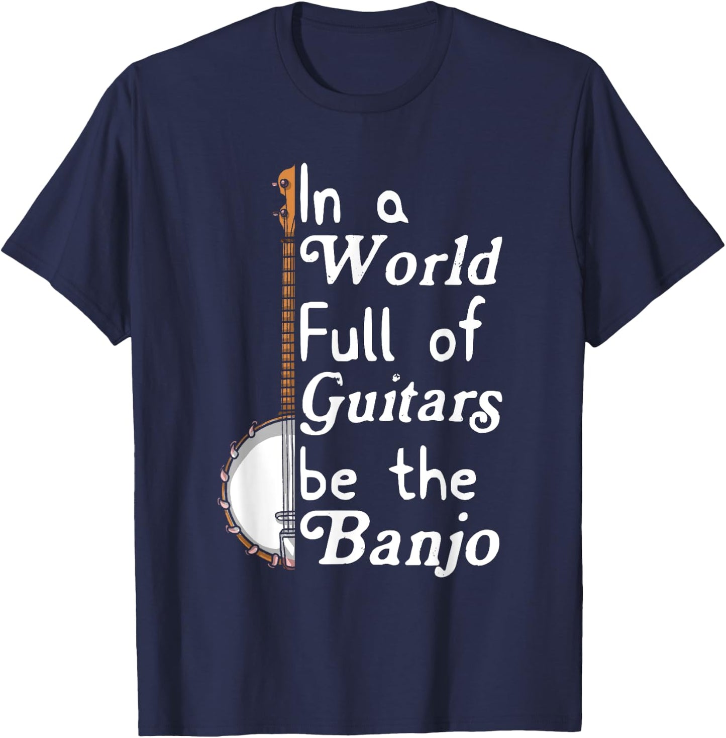 Banjo Bluebird Tennesse Mandolin Bluegrass T-Shirt - T-Shirt | Navy